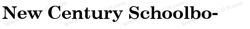 New Century Schoolbo字体转换